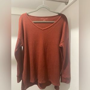 NWOT - American Eagle Waffle Knit Long Sleeve Sweater Top